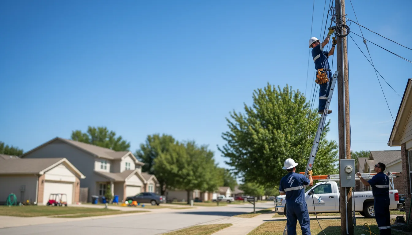 Residential electrician providing installation services in Colfax, ND